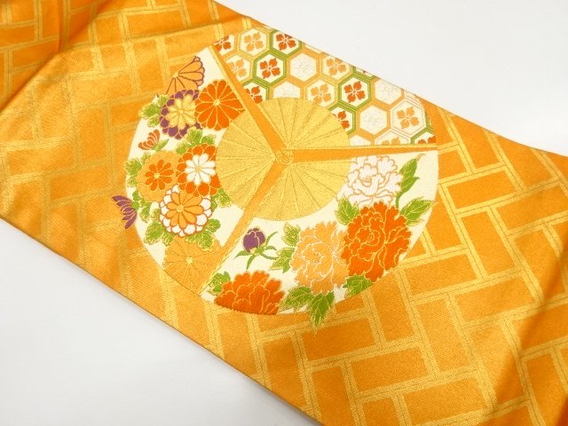 JAPANESE NAGOYA OBI / WOVEN FLOWER